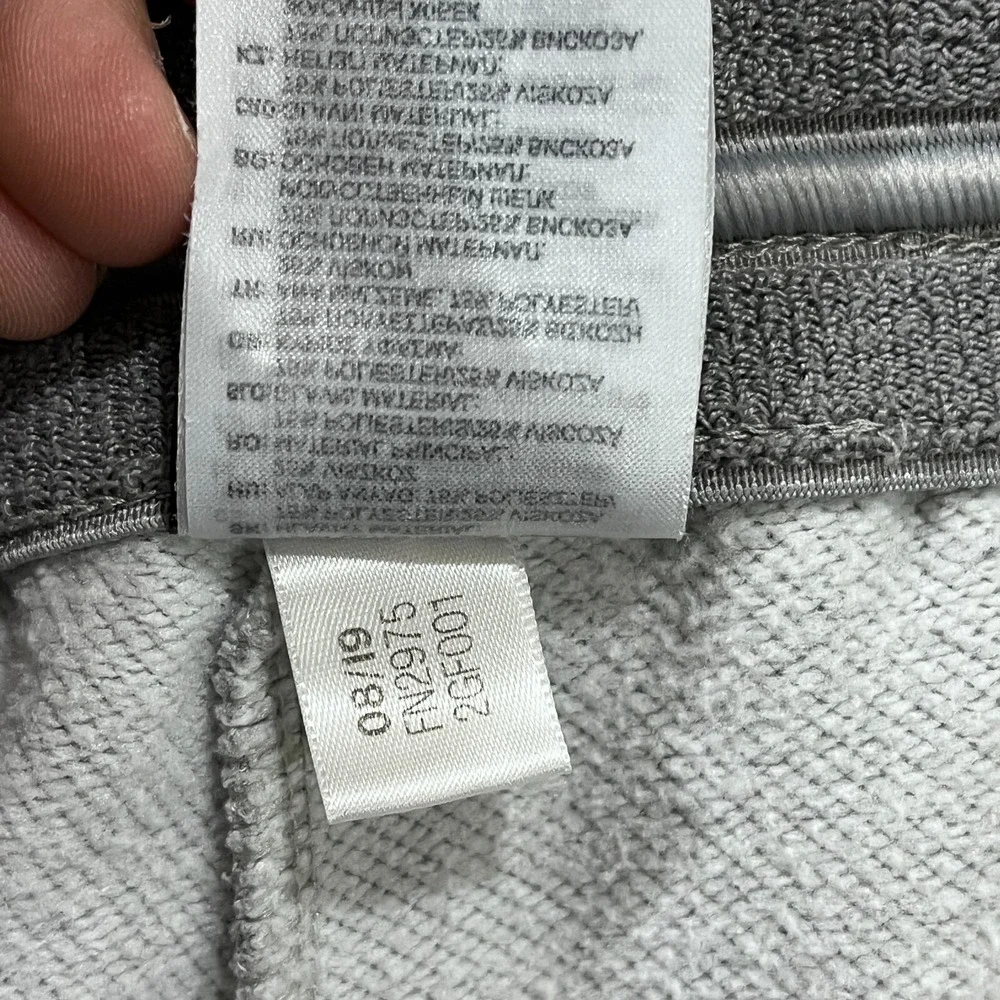 Adidas Climalite Sweatpants Mens XL Gray Running White‎ Stripes Y2K Tapered